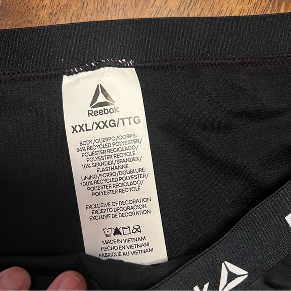 NWT Reebok Women's Black Swim Cheeky Boy Shorts XXL Quick Dry UPF 50+ - Picture 5 of 9